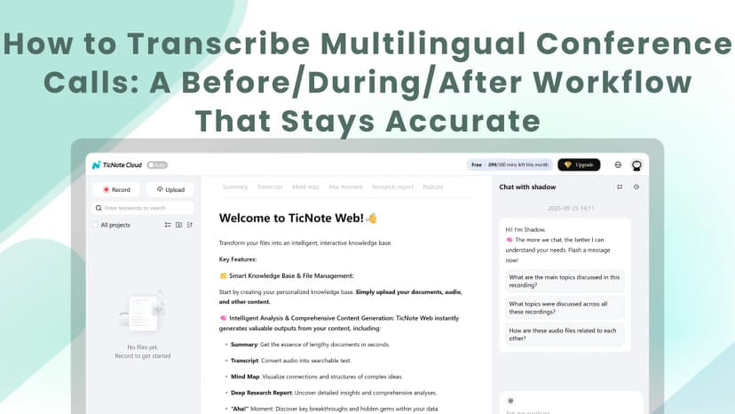 How to Transcribe Multilingual Conference Calls: A Before/During/After Workflow That Stays Accurate