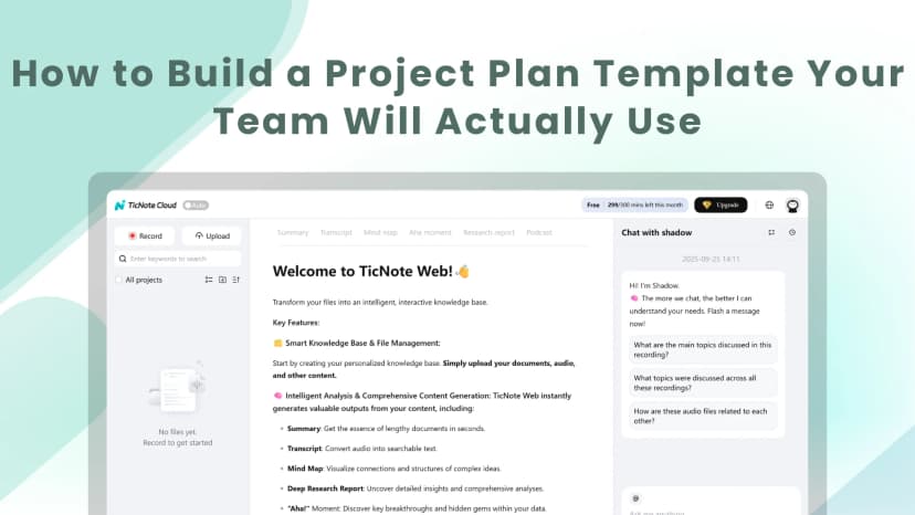 How to Build a Project Plan Template Your Team Will Actually Use