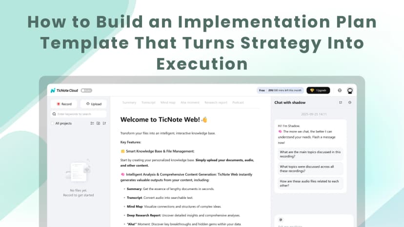 How to Build an Implementation Plan Template That Turns Strategy Into Execution