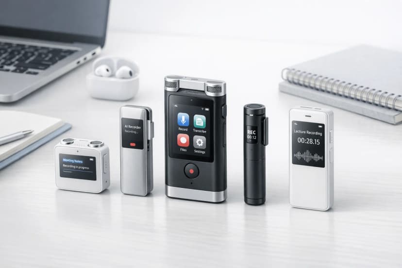 How to Choose the Best AI Recording Device for Meetings, Calls, and Lectures