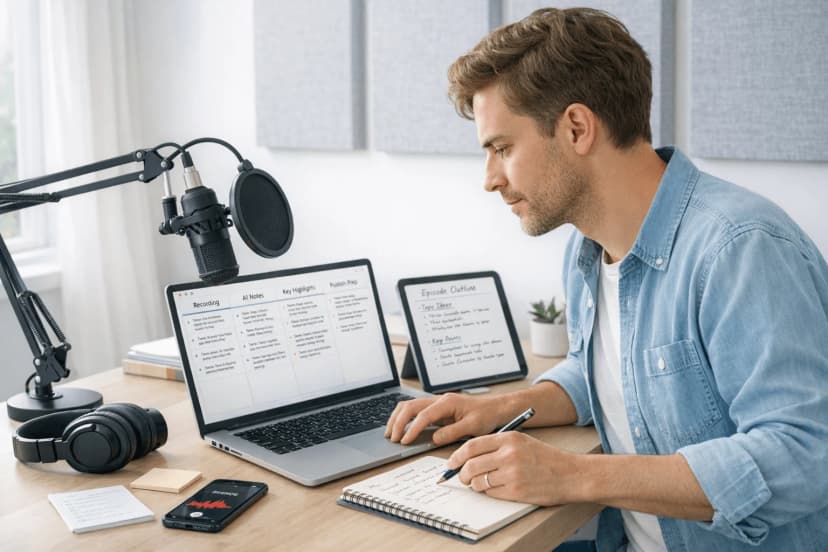 7 Best AI Note Takers for Podcasts by Workflow in 2026
