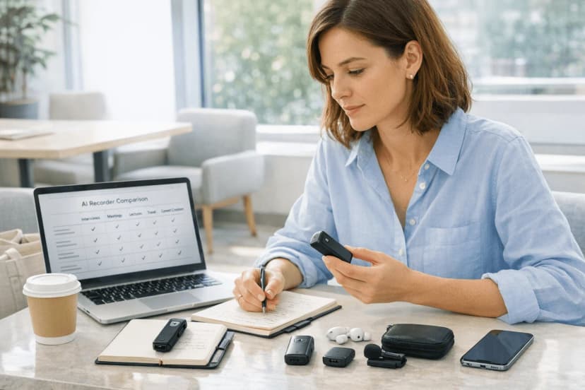 7 Best AI Recorders in 2026: Compare Devices by Use Case