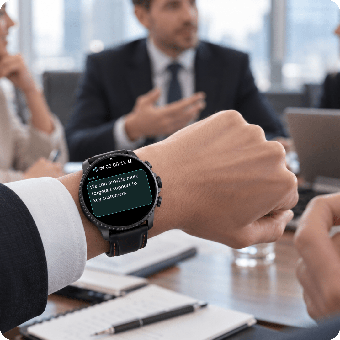 TicNote Watch feature showcase 1